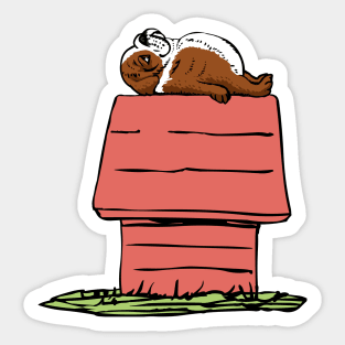 English Bulldog House Sticker